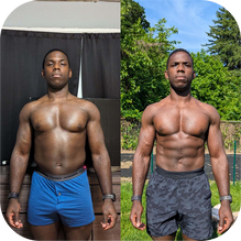 Physical fitness transformation, Handel S., Garrett Grill Online Fitness Coaching