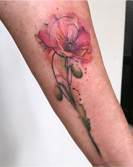 water color tattoo (flower)