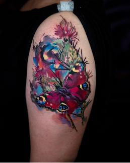 water color tattoo (butterfly)