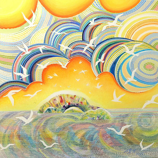 028 Sunlit Island 76cmx76cm oil 2025.JPG