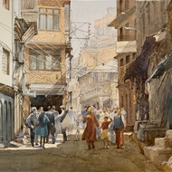 OKS 396 20 Across New Road, Nepal 54x74cm Watercolour on paper OKS AC.jpeg