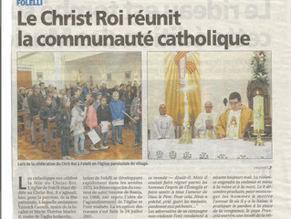 22 Novembre 2015 Fête du Christ Roi
