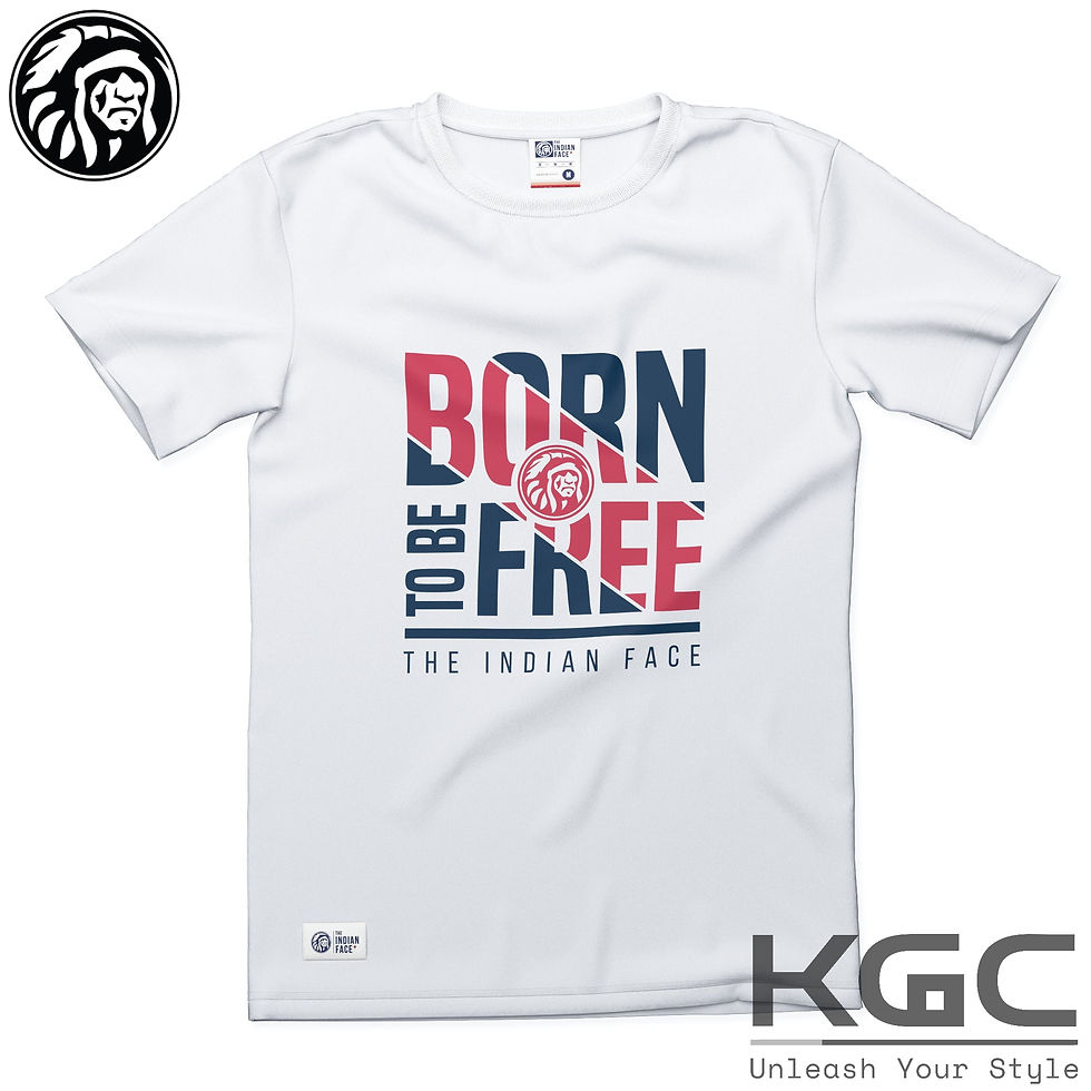 THE INDIAN FACE Born to Be Free White T-Shirt