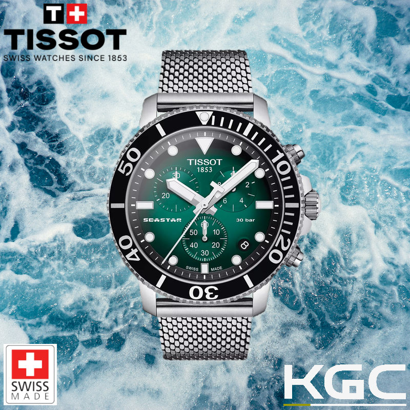 Tissot Seastar 1000 Chronograph Green Dial