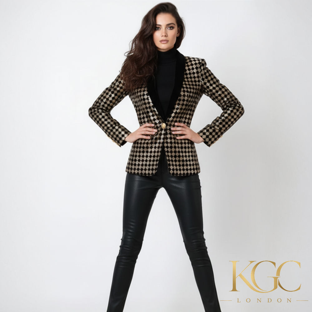 Wall Street Diamond Inlay Blazer
