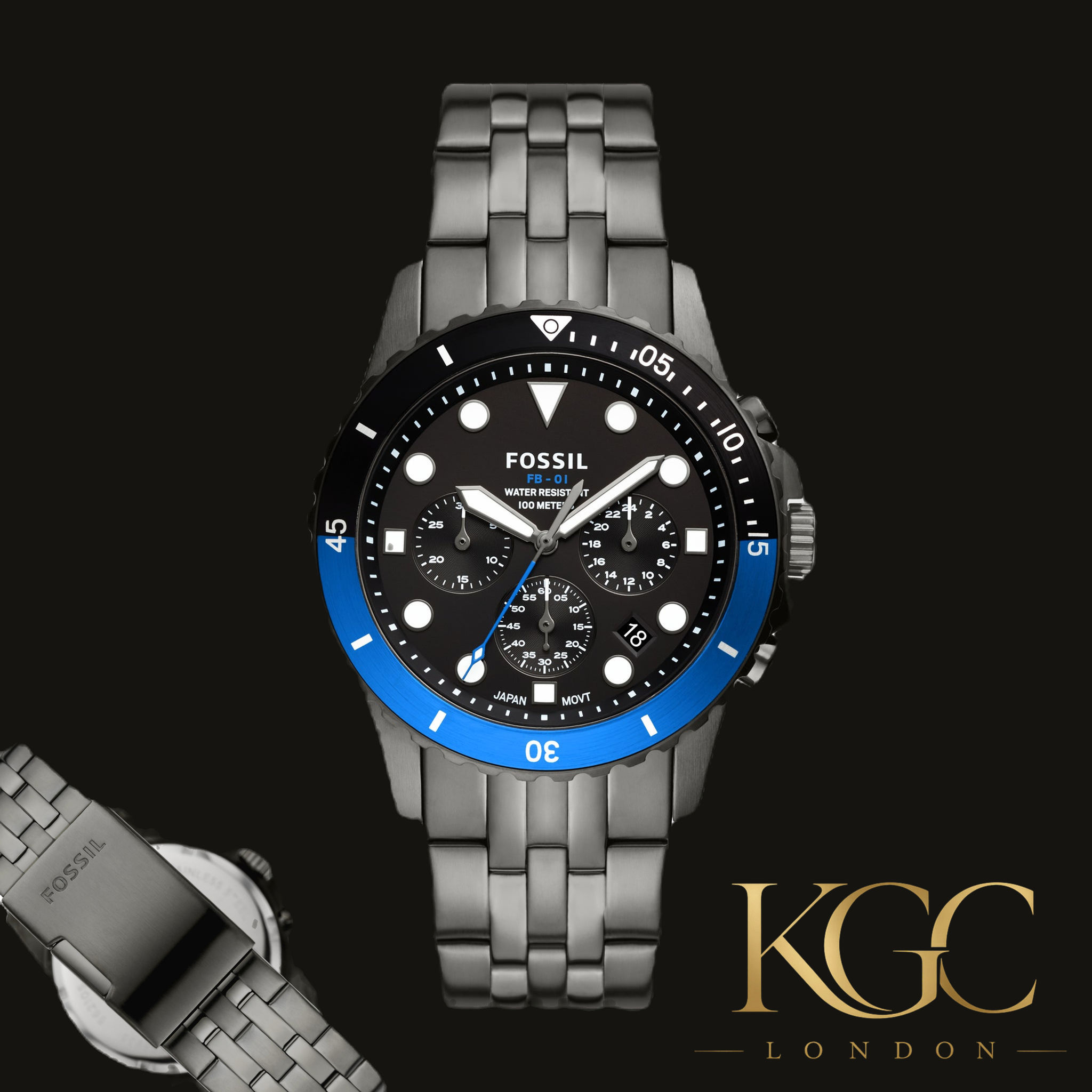 Chronograph Smoke Stainless Steel FS5835