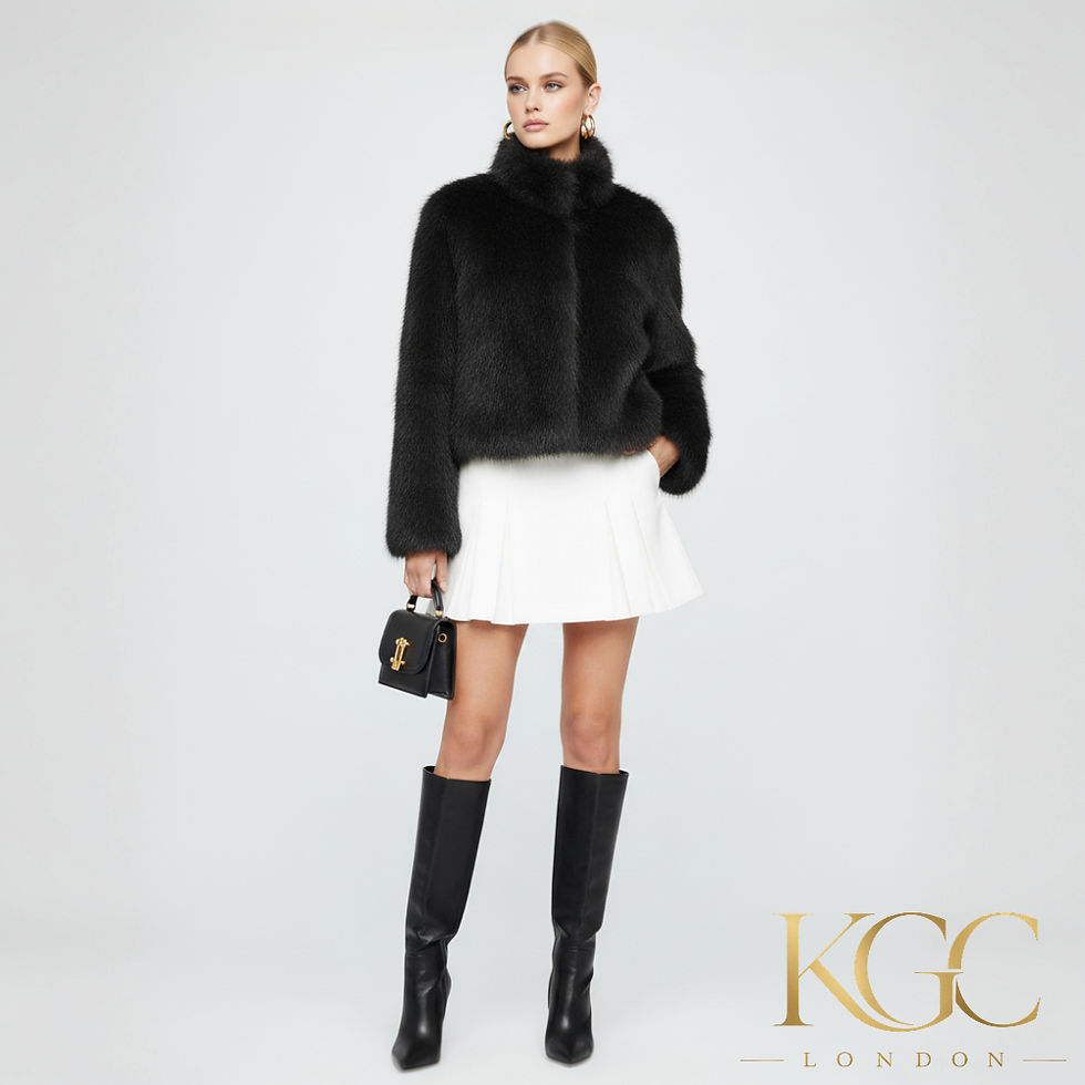 Thumbnail: UPPER EAST SIDE ECO FASHION Faux Fur Jacket