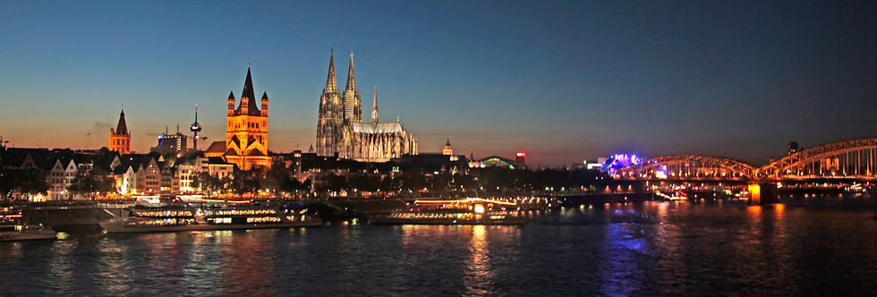 European Rhine River cruise Cologne France