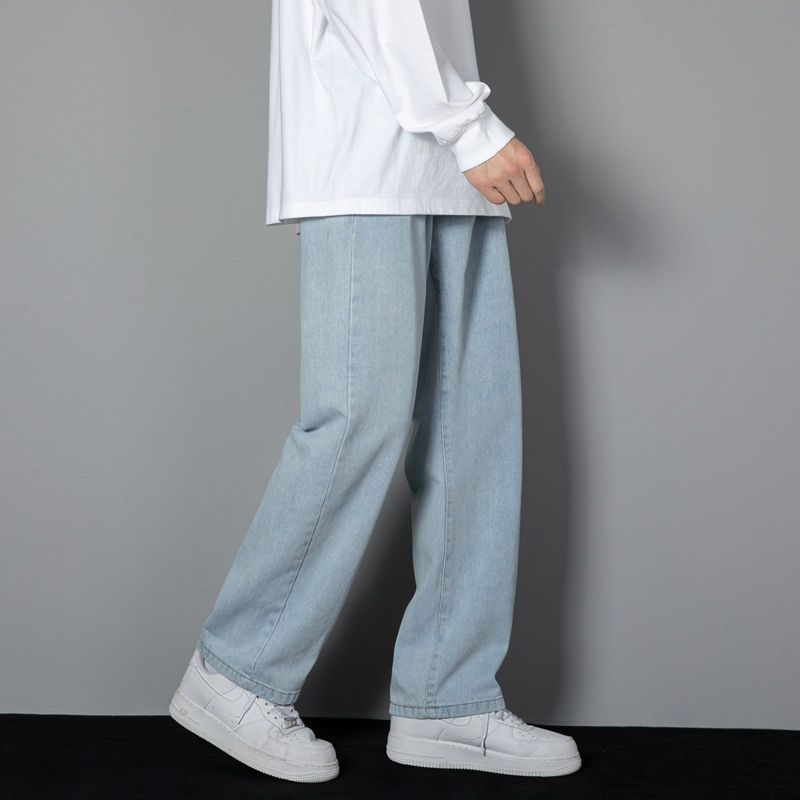 Thumbnail: 2026 New Korean Men's Casual Long Jeans Classic Man Straight Denim Wide-leg Pant