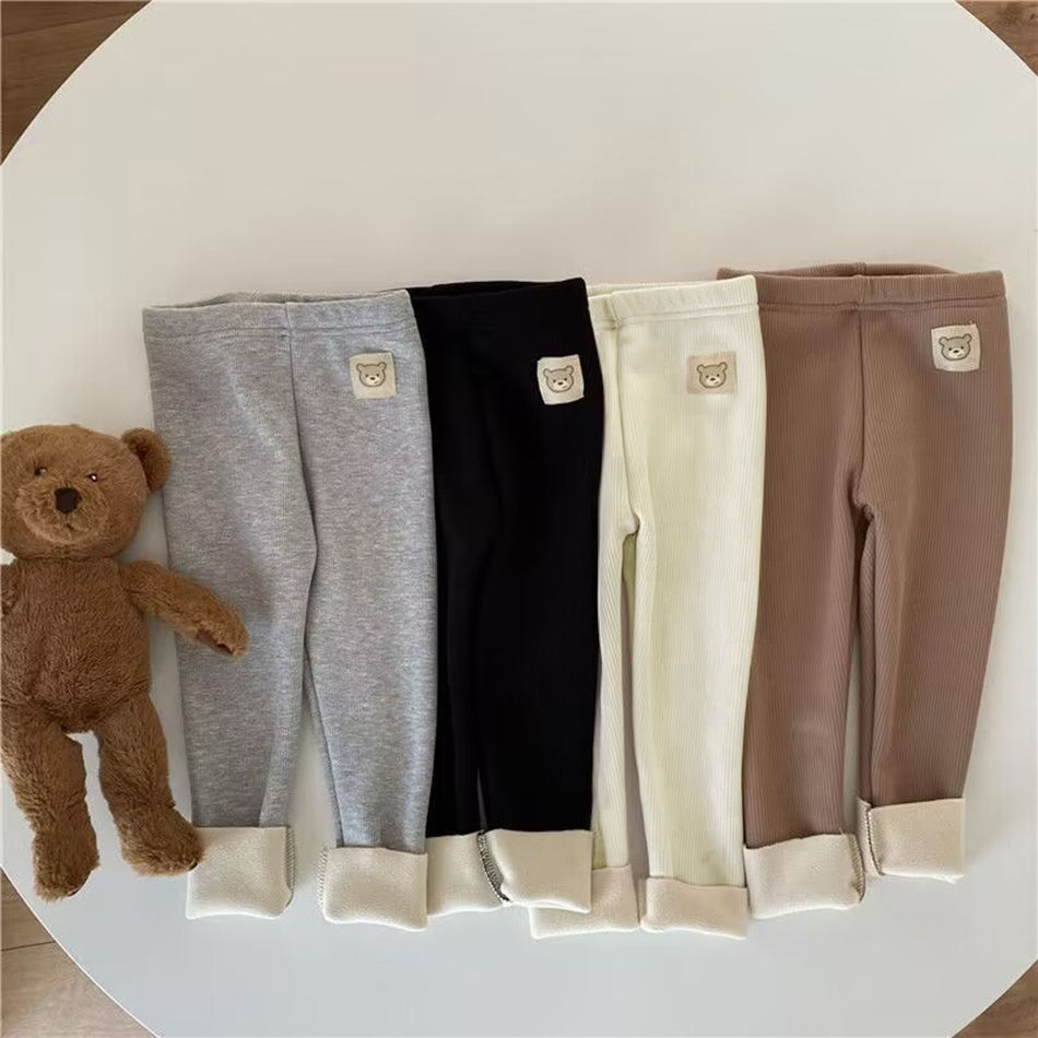 Korean Autumn Winter New Children One Piece Leggings Unisex Boys Girls Baby Cold