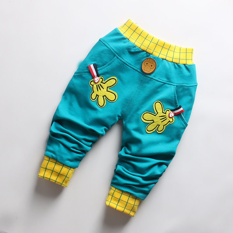 Thumbnail: 2016 spring & autumn new baby pants Pentagram and letters pattern cotton 1 piece
