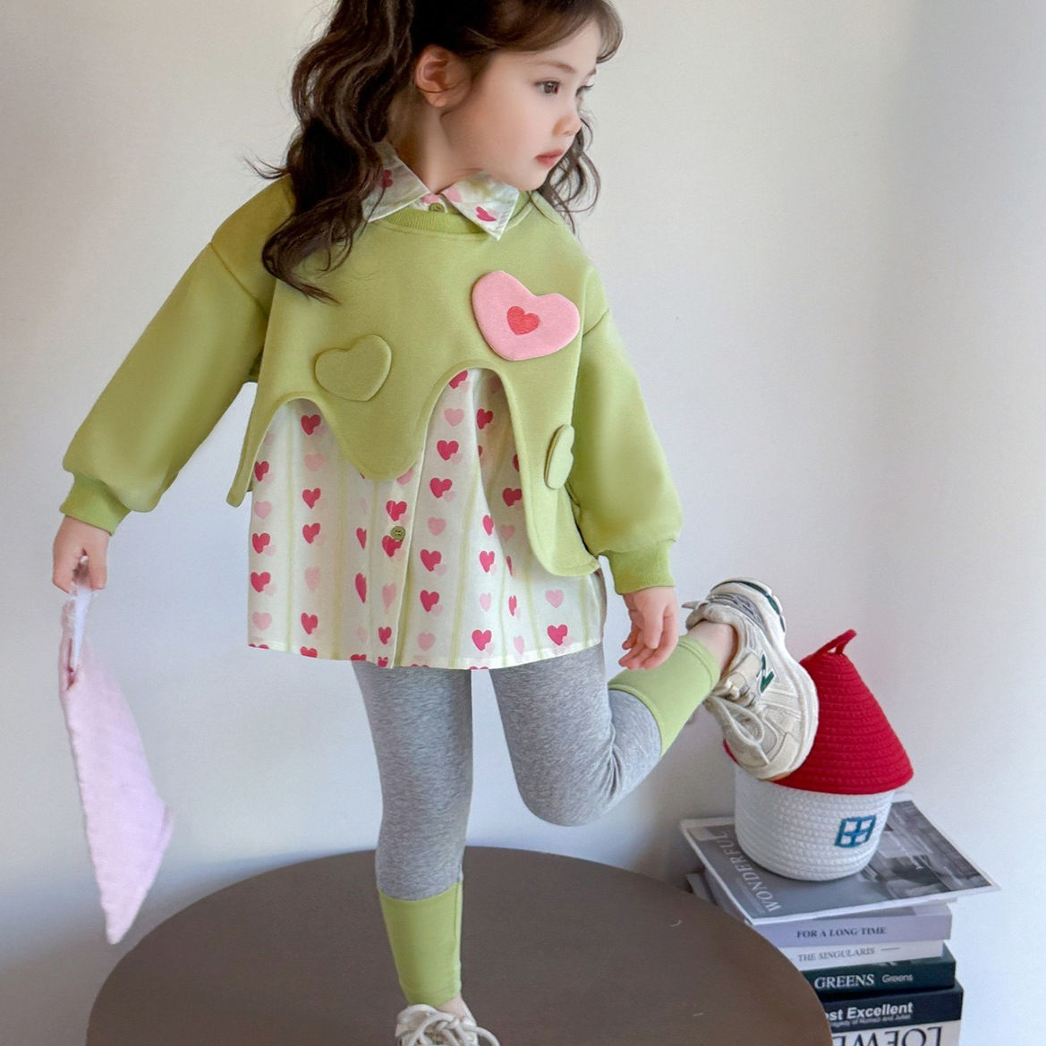 Girls Suit 2025 Spring and Autumn New Childrens Clothing Korean Style Girl Baby