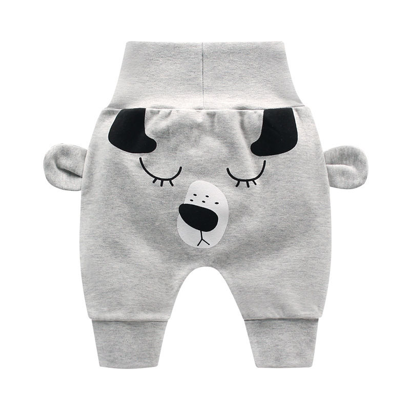 Thumbnail: Baby Cute Pants Boys Girl Cartoon High Waist Protection Belly Children Toddler S