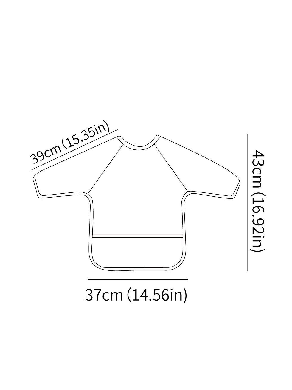 Thumbnail: 1 Pc Waterproof Baby Bibs Cute Infant Eating Child Drawing Long Sleeve Apron Sel