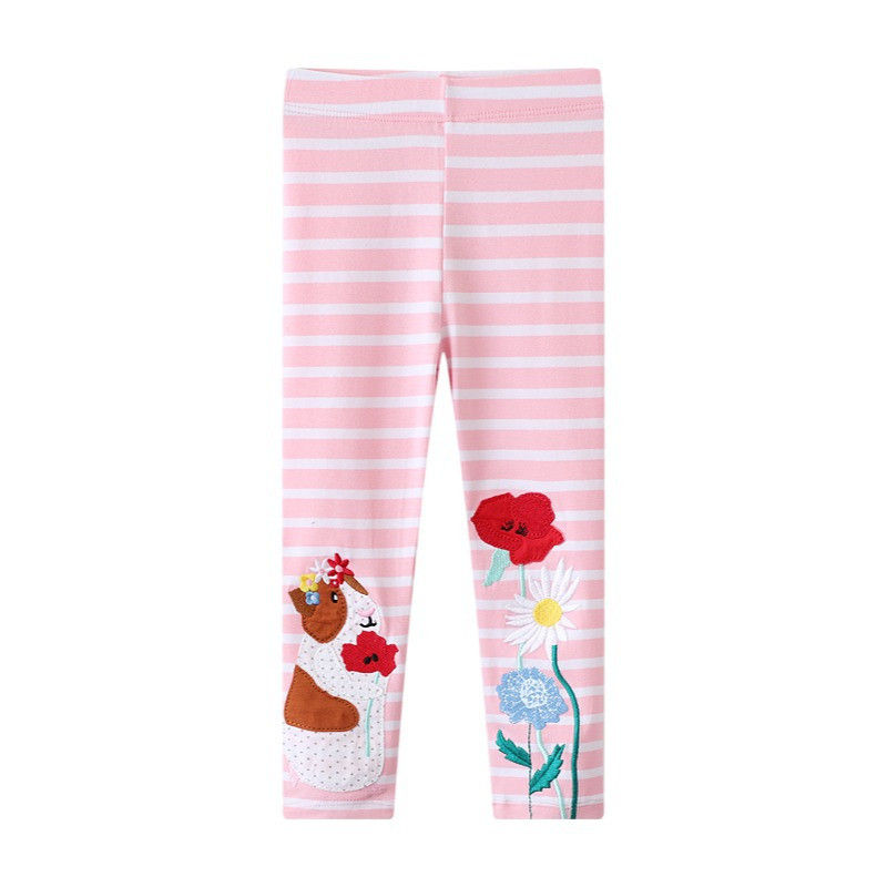 Thumbnail: Jumping Meters 2-7T Fashion Lovely Hot Selling Baby Leggings Pants Kids Skinny T