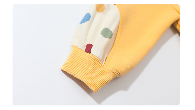 Thumbnail: Cute Polka Dot Sweatshirt Set Spring Autumn Long Sleeve Casual Kids Outfit Two P