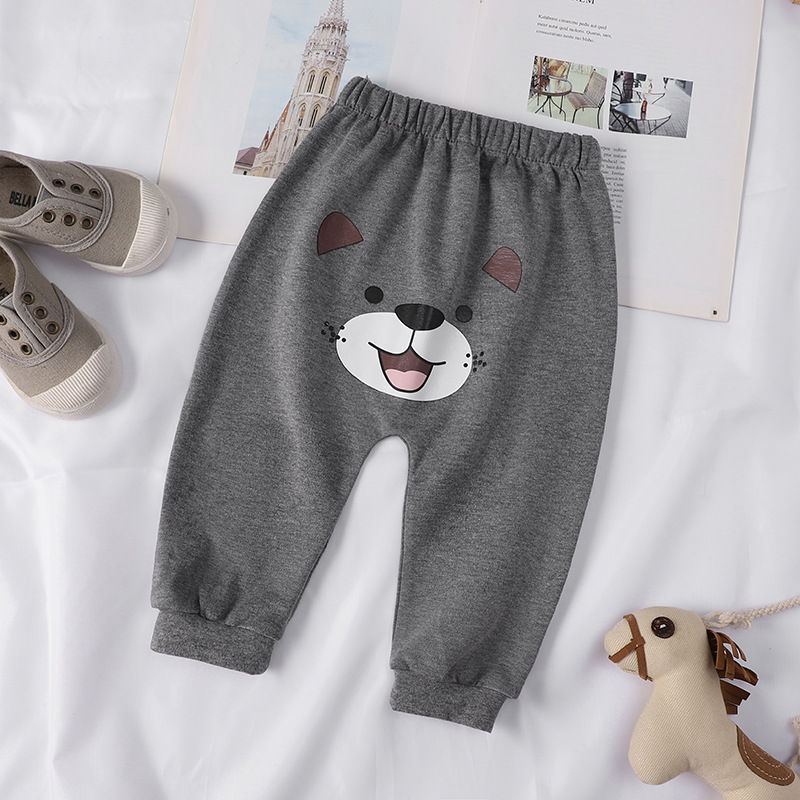 Thumbnail: Fashion Baby Pants Big PP Newborn Boys Girls Harem Pants Cotton Infant Toddler T