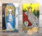 The High Priestess and The Empress Tarot Cards