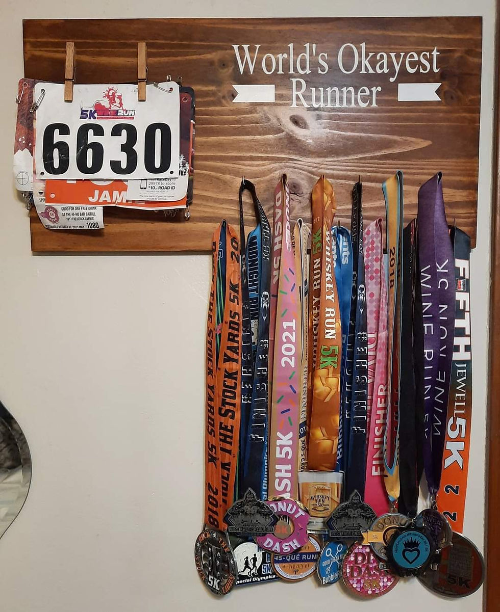 Display for Racing Medals