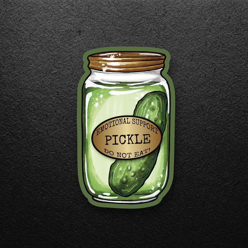 Thumbnail: Emotional Support Pickle Sticker