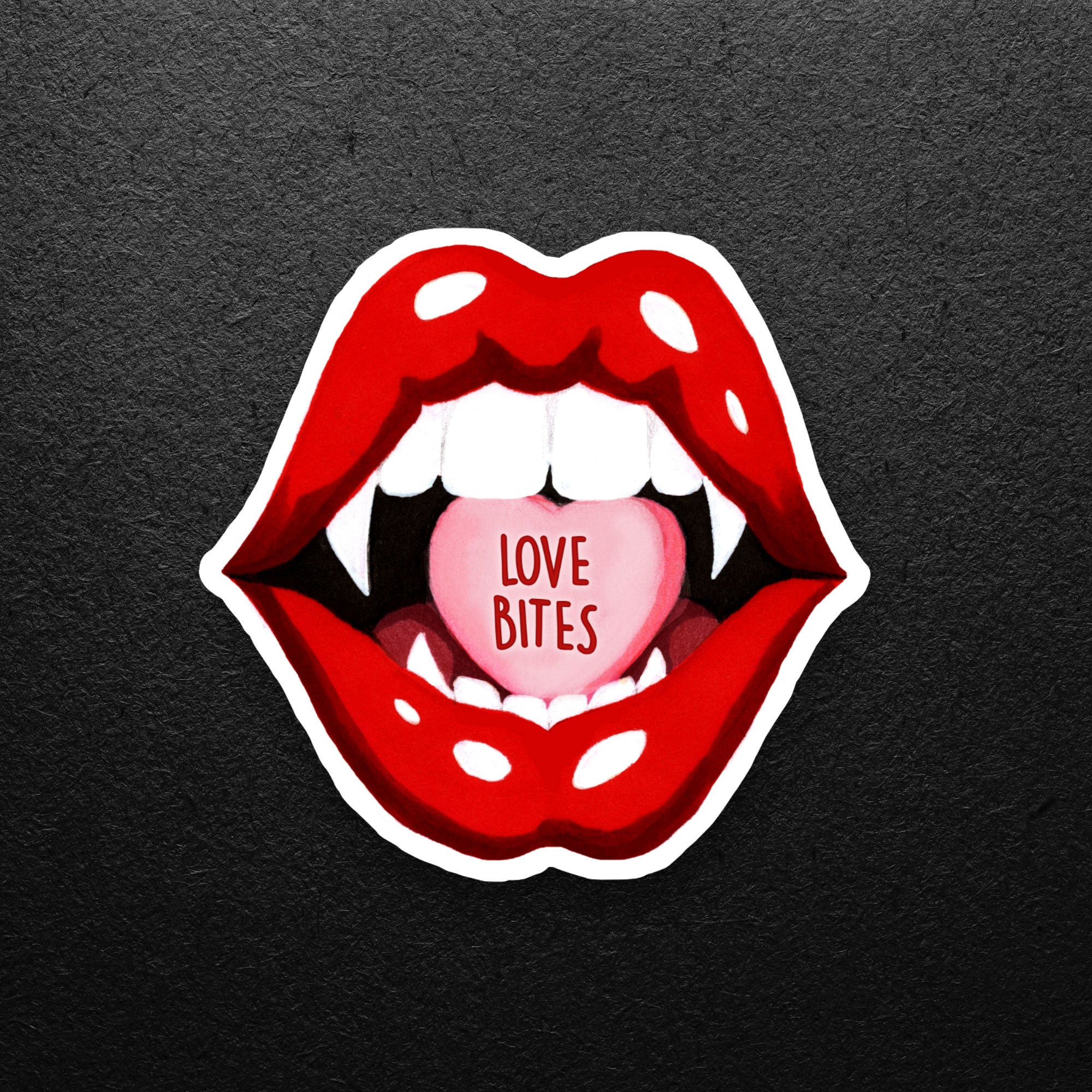 Love Bites Sticker (Holographic)