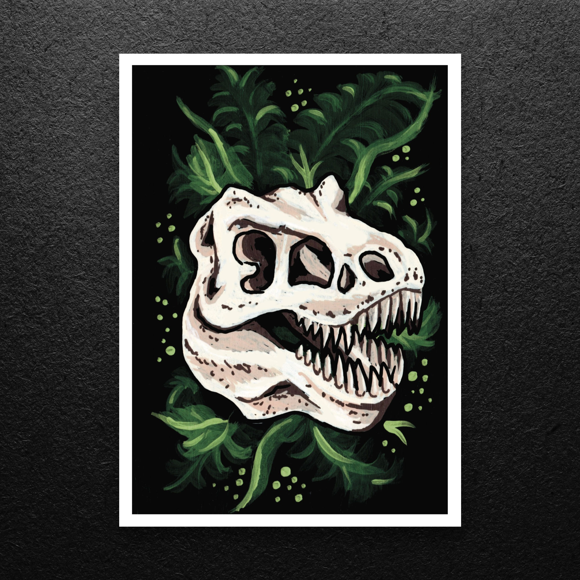 T-Rex Skull Print