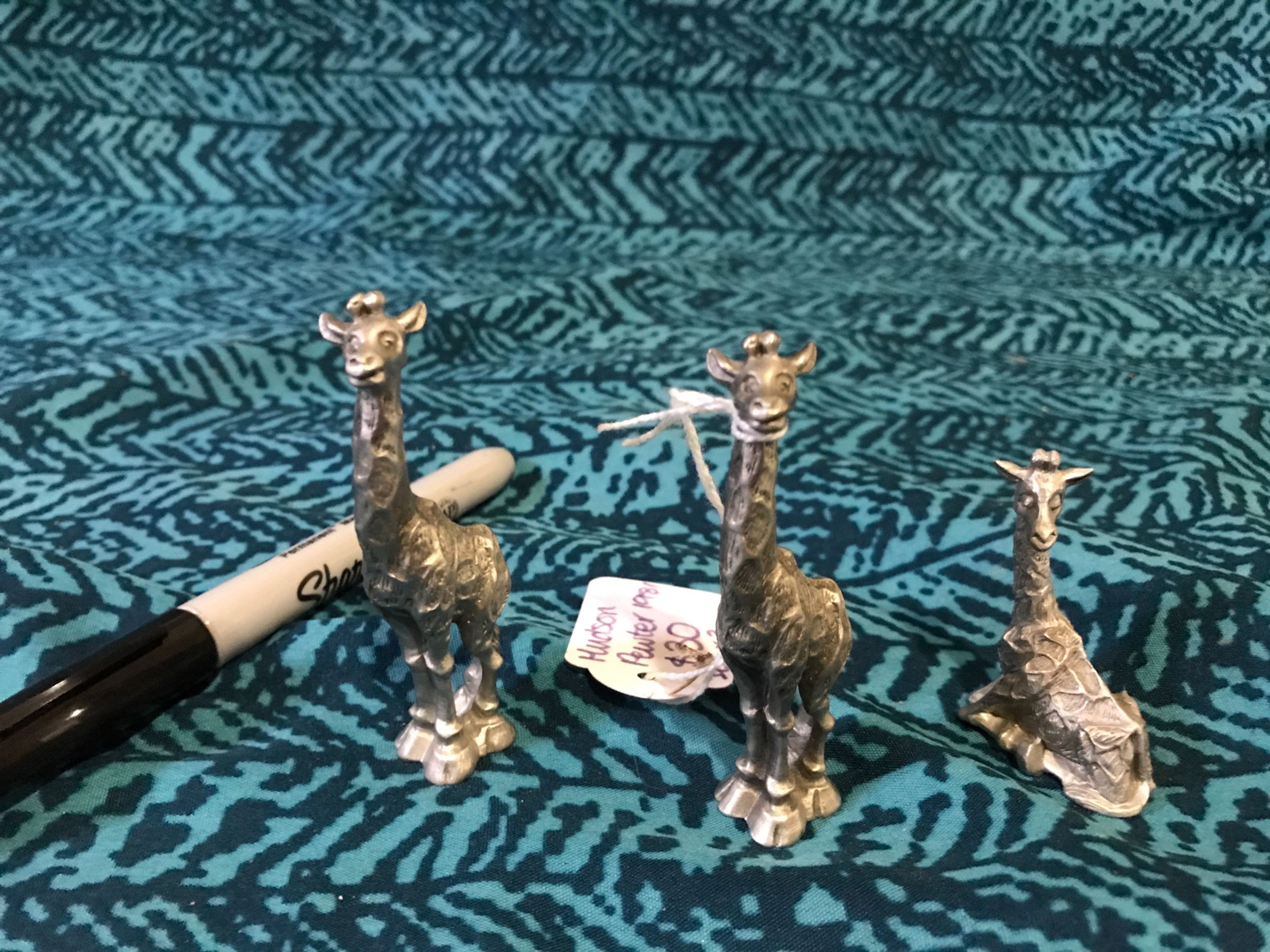 Hudson Pewter Giraffes