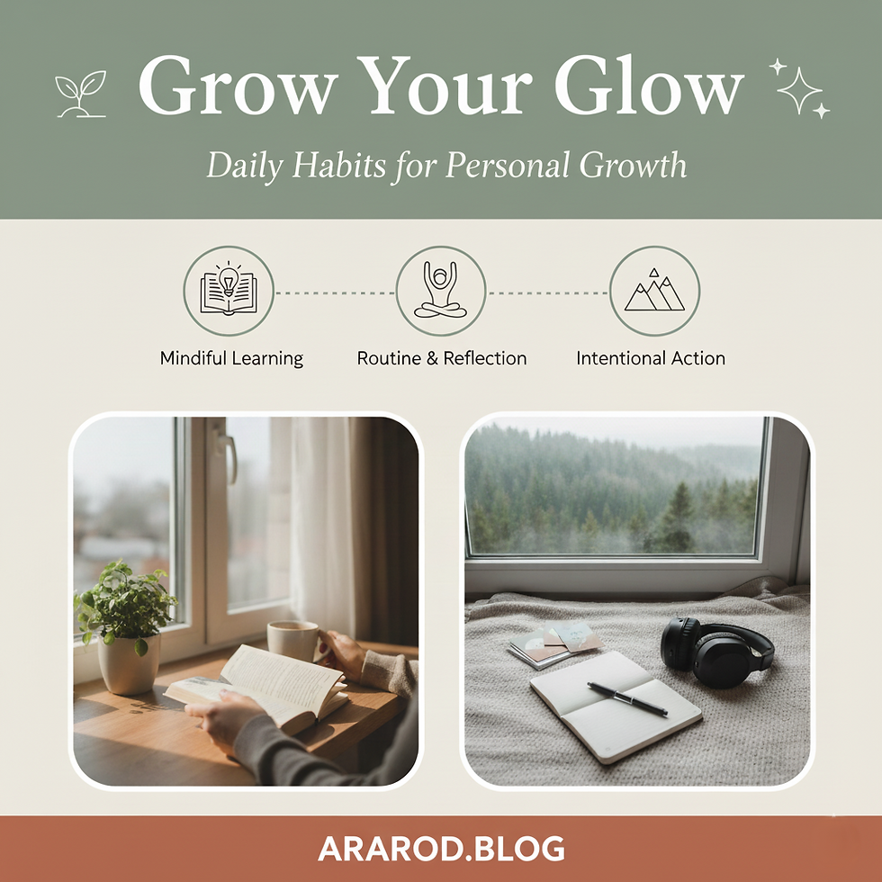 Grow Your Glow: 5 Simple Daily Habits to Cultivate a More Intentional You