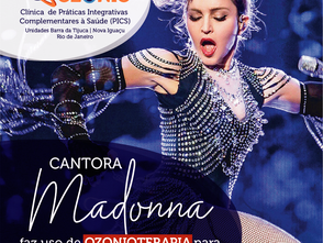 Cantora Madonna faz uso de Ozonioterapia para tratamento de dores articulares