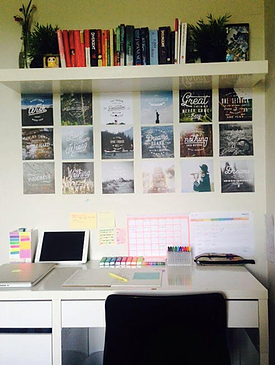 desk organisation idea, studious