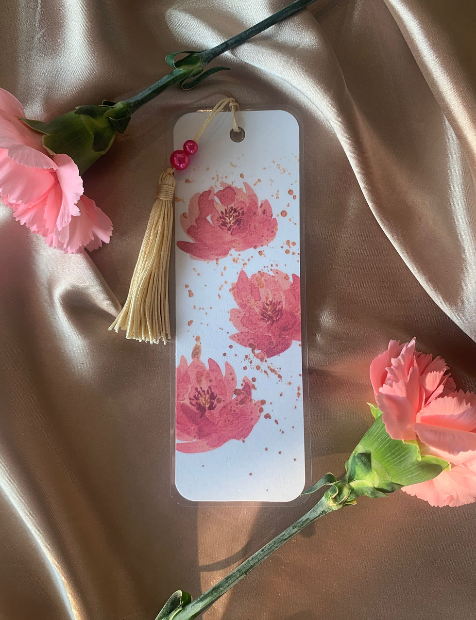 Pink Lotus Bookmark