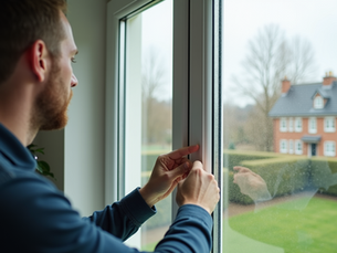 Artificial turf melting in Orange County from window glare before Scorch Protect window film installation