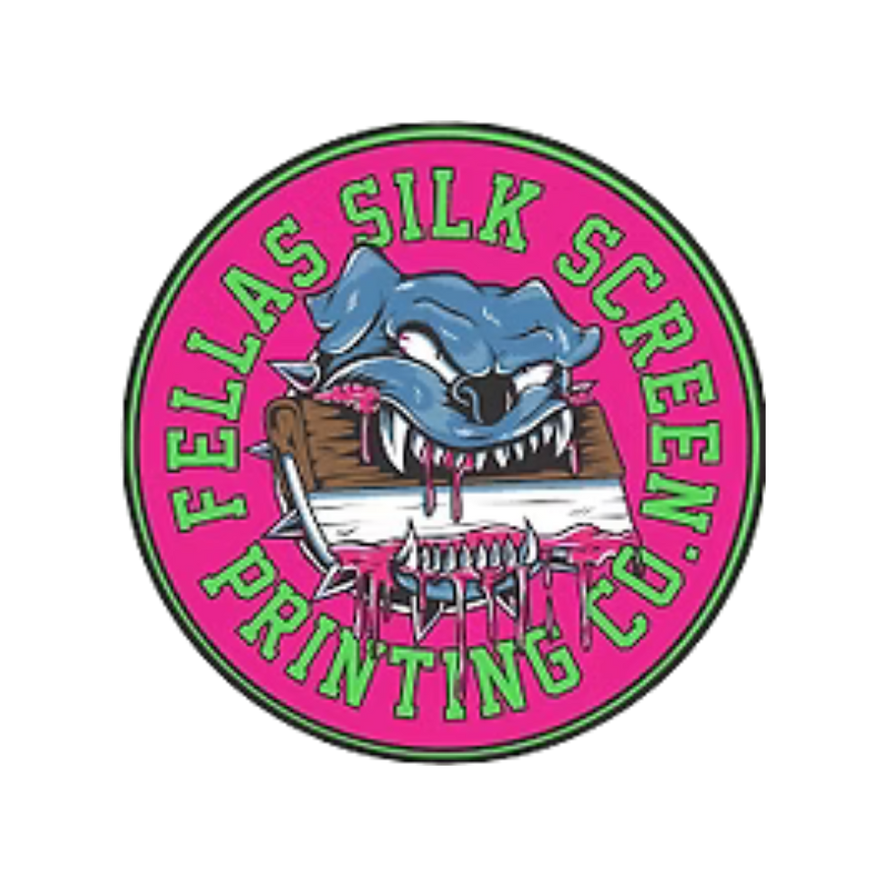 2 Fellas Screen Printing logo based in orange county, CA