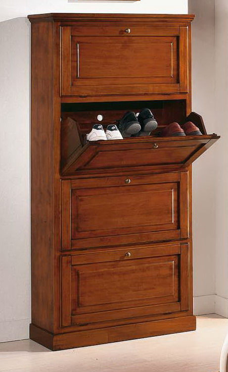 Miniatura: Scarpiera L80 H170 P30  RIBALTA - Serie SHABBY CHIC