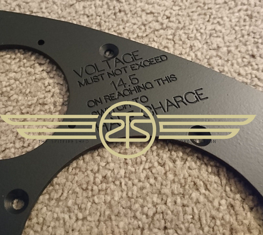 Thumbnail: A closeup of a Spitfire I engraved instrument panel