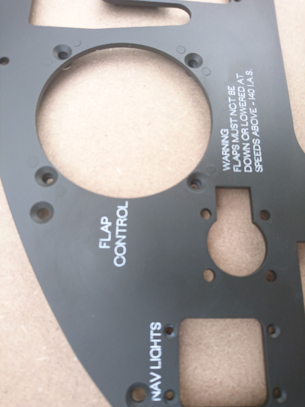 Thumbnail: A closeup of a Spitfire I engraved instrument panel