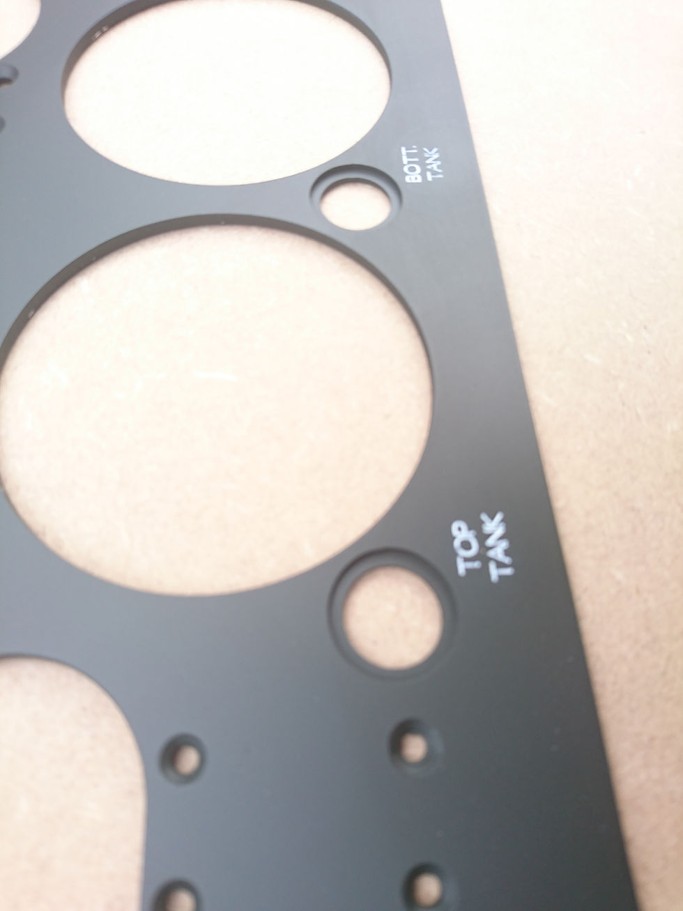 Thumbnail: A closeup of a Spitfire I engraved instrument panel