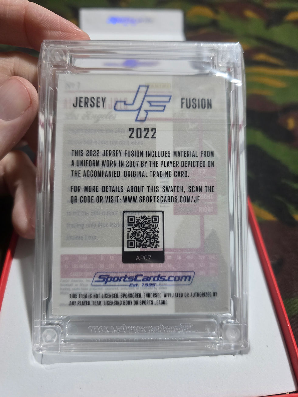 Thumbnail: Albert Pujols 2022 Jersey Fusion - Game Used Swatch - Los Angeles Angels Boxed