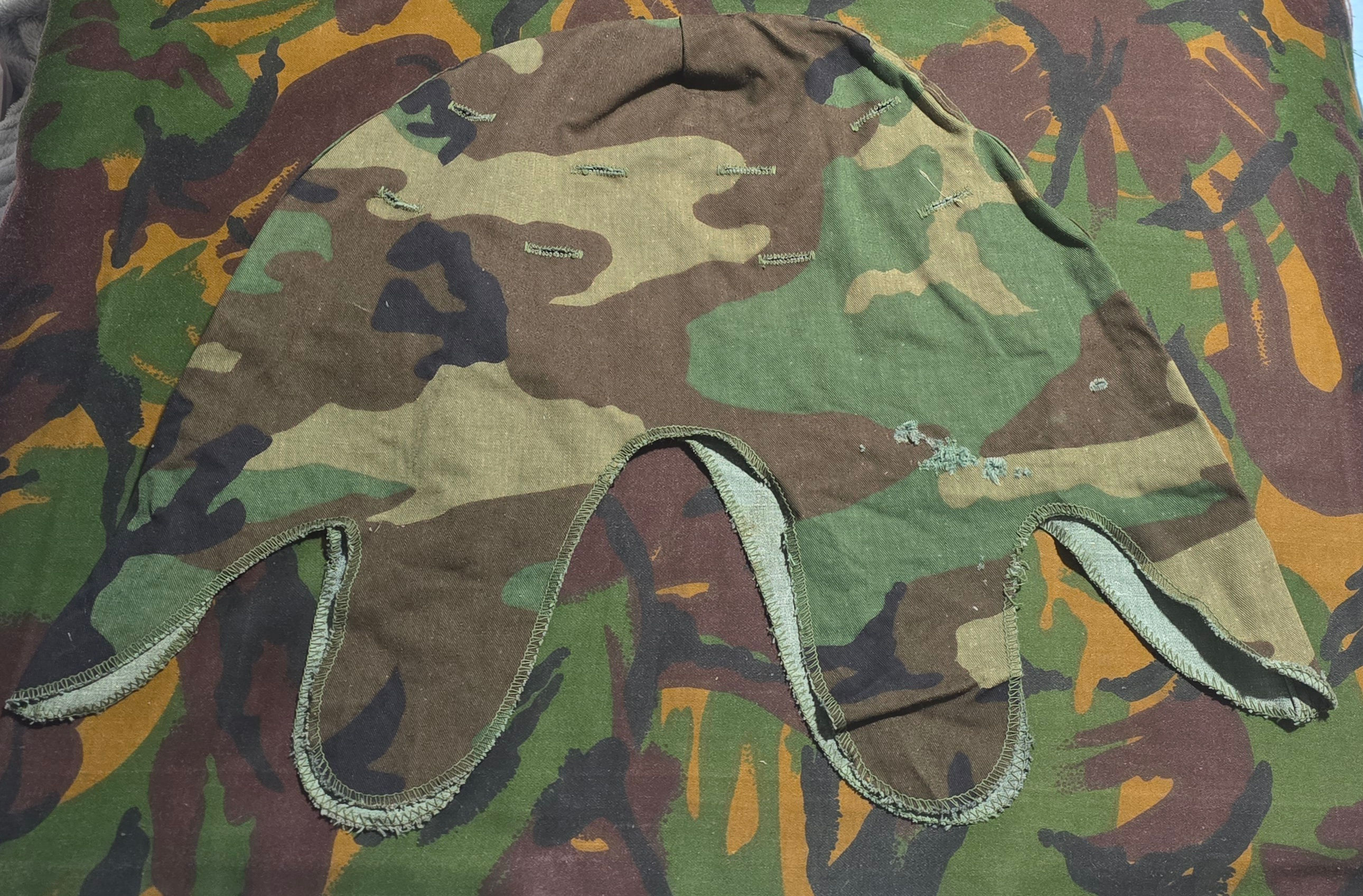 Original US Army M1 Woodland Camo Helmet Cover - 1984