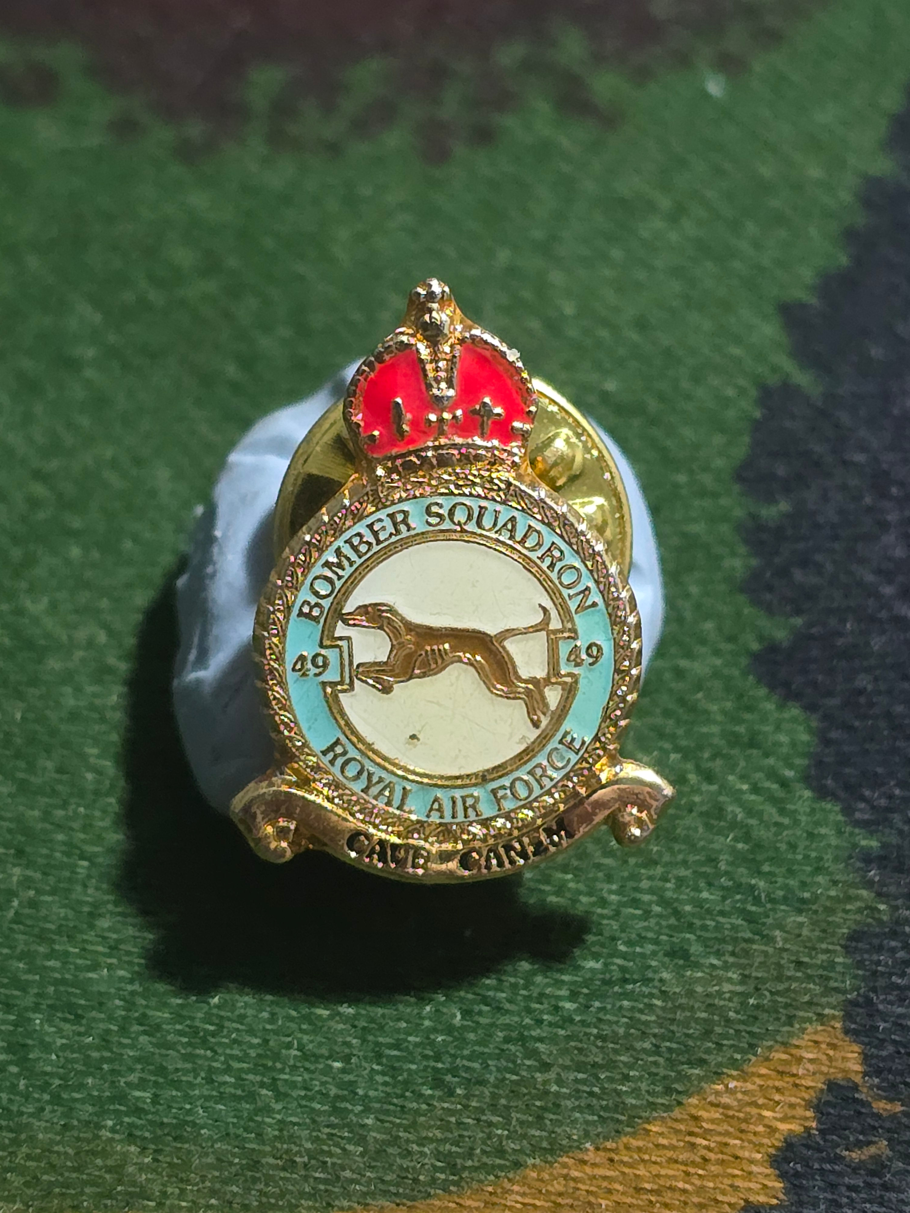 49 Bomber Squadron Royal Air Force RAF Pin Badge