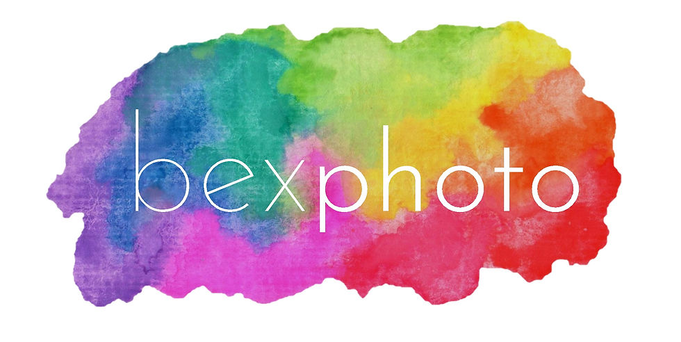 bexphoto rainbow watercolour logo