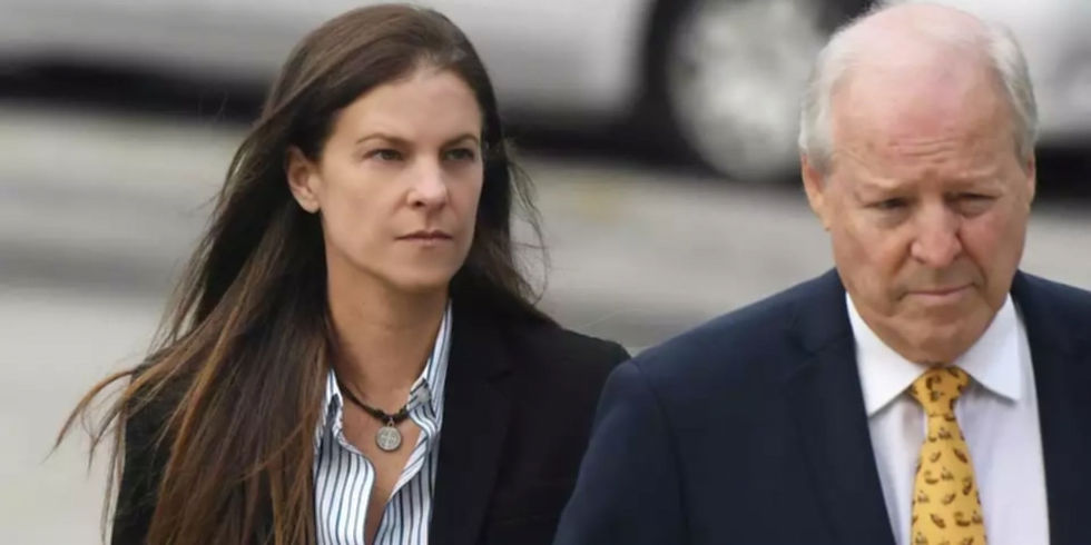 File photo: Michelle Troconis enters the Connecticut Superior Court in Norwalk, Conn. with her father Dr. Carlos Troconis on Wednesday, Sept. 18, 2019. Tyler Sizemore / Hearst Connecticut Media