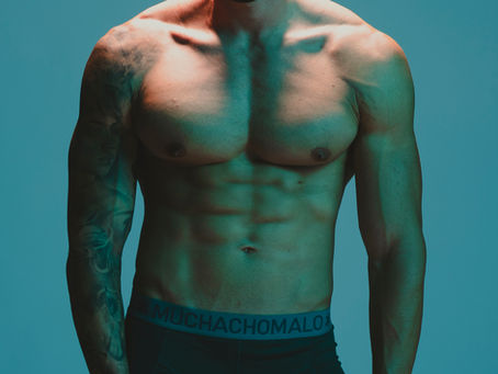 Underwear fashion photo shoot.