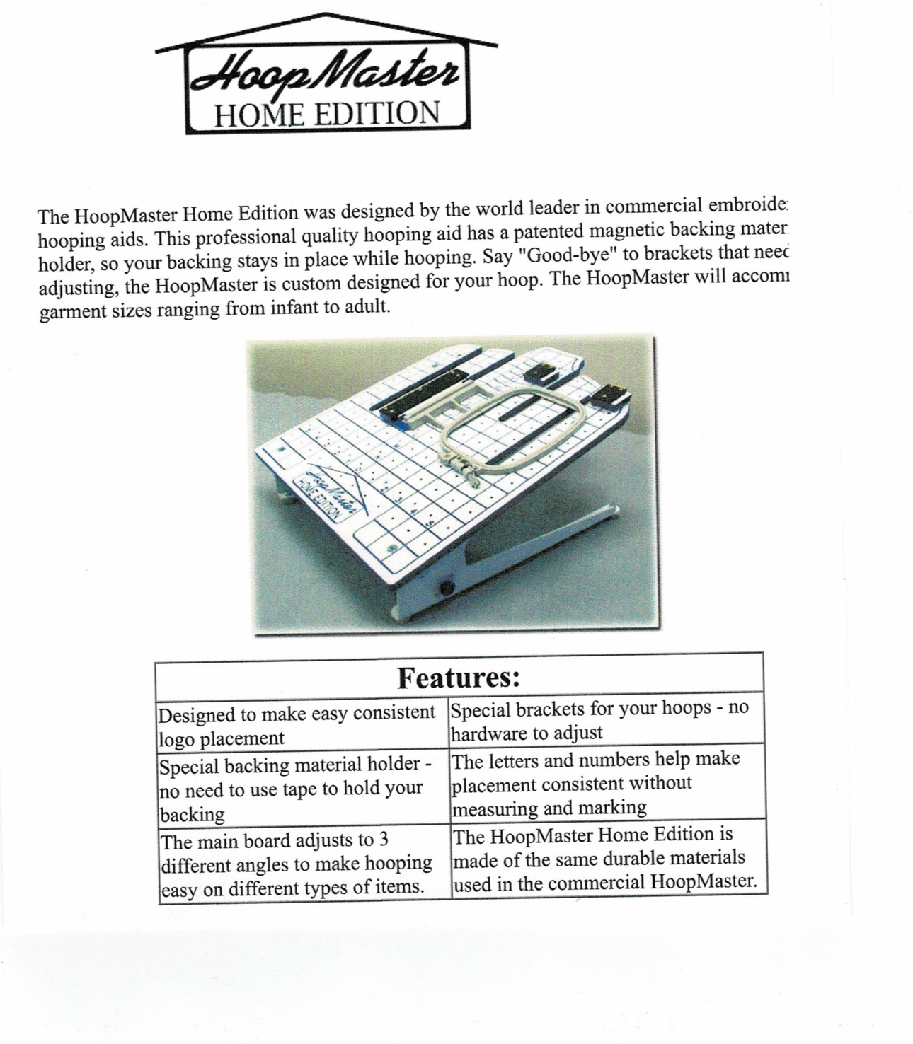 Hoopmaster Home Edition