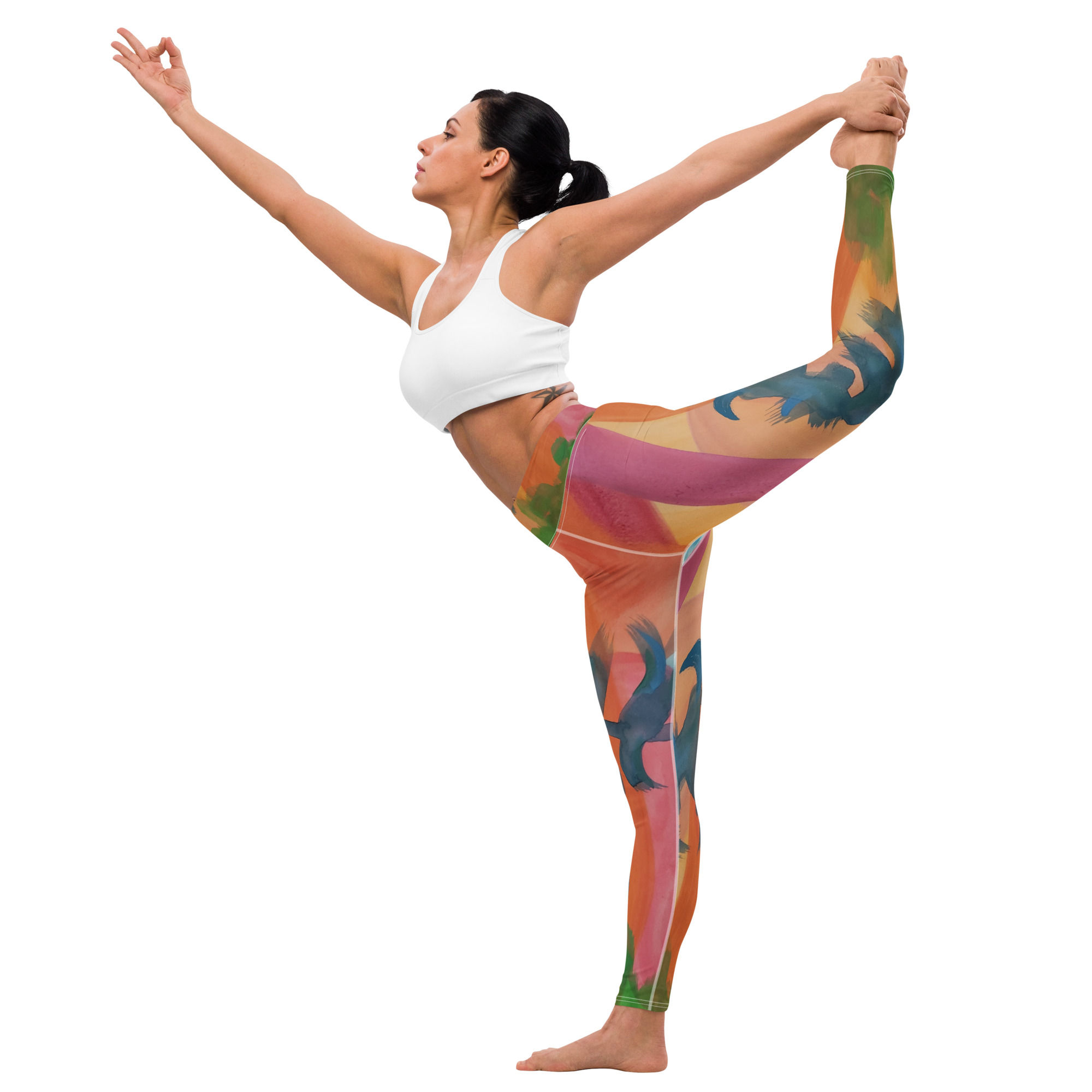 Cranes in the Sky Yoga Leggings