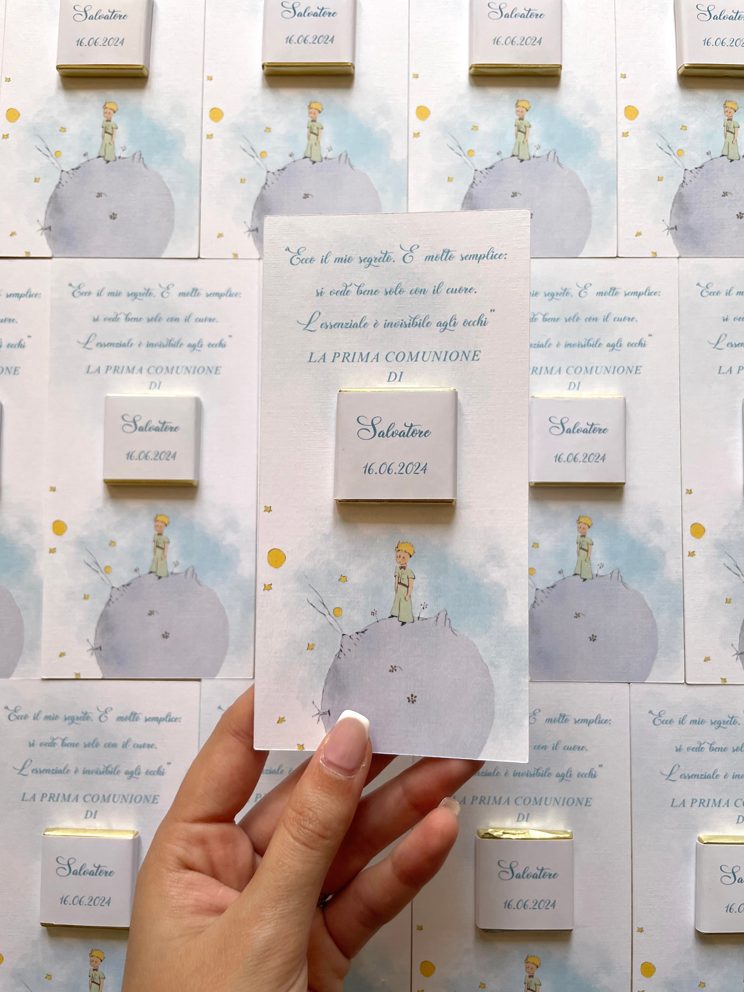 Segnaposto Piccolo principe con cremino