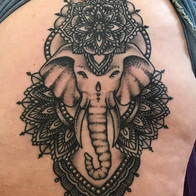 Elephant Mandala Tattoo
