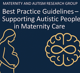 A branded thumbnail image for the Maternity and Autism Research Group's new Best Practice 