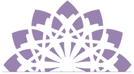 Victoria Jean Energy Medicine logo showing purple mandala sun burst cresting over the biz name.