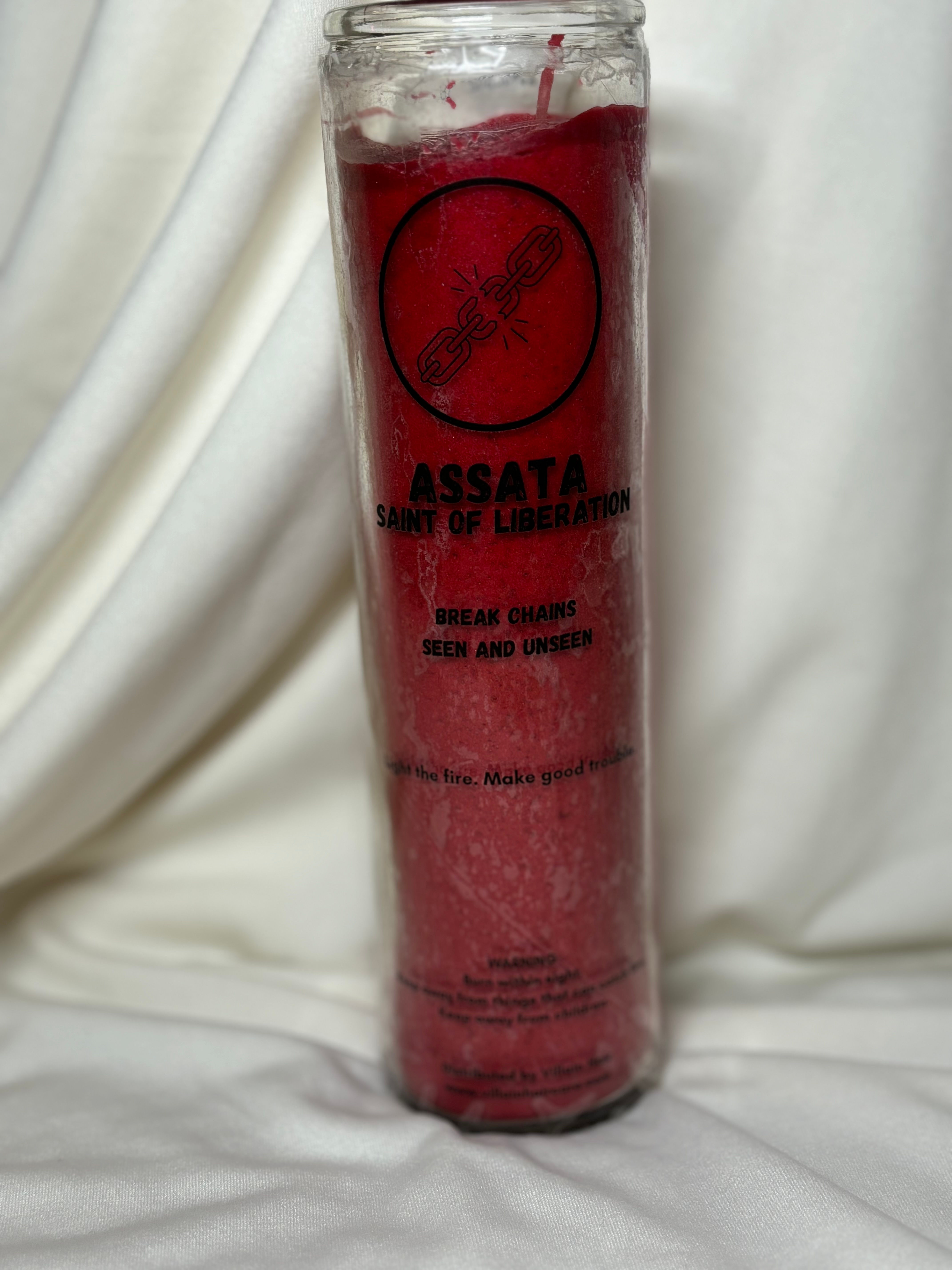 ASSATA– Saint of Liberation Candle